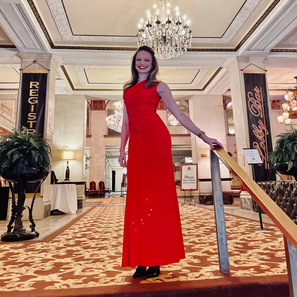 Calvin Klein Red Gown